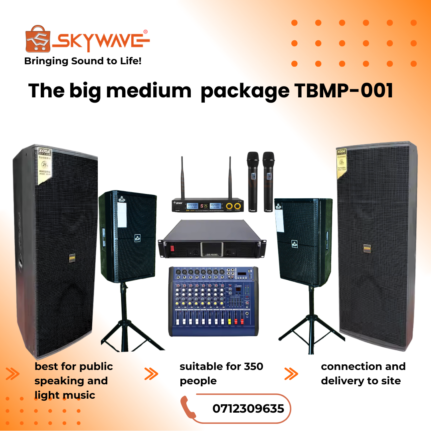 PA system for hire 500 ppl - Big Medium Package TBMP-001.