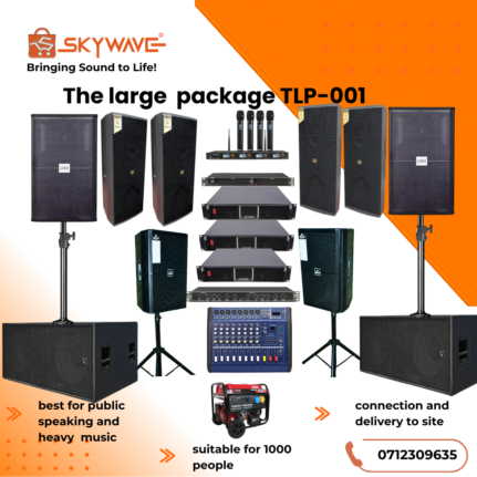 PA system for hire 1000 ppl- Large Package TLP-001