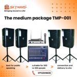 PA system for hire 300 people - Medium package TMP-001