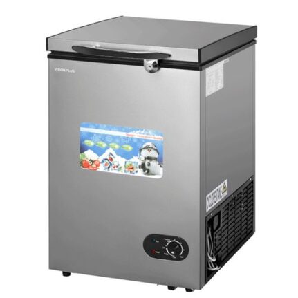 Vision Plus 150L Chest Freezers - Silver Finish