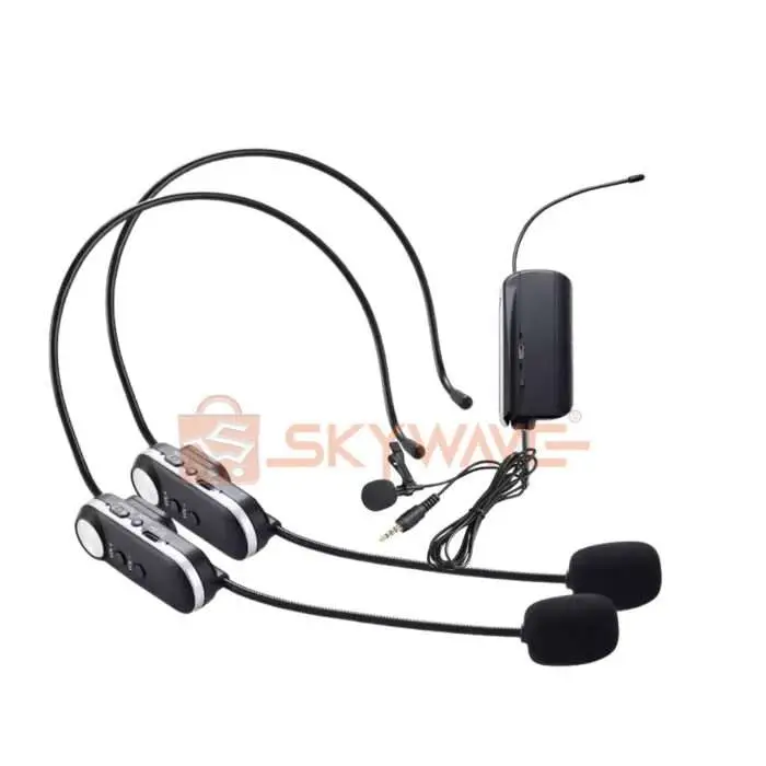 Max Dual Headset Wireless PA Microphones - Image 1