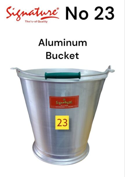 signature 23 liters aluminum milking bucket