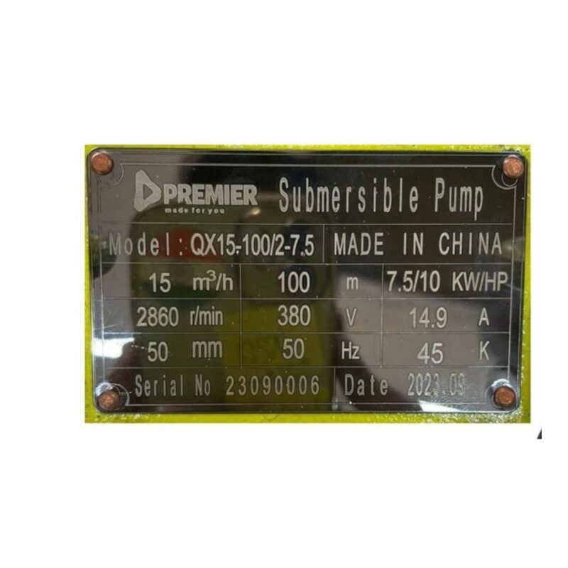 10 HP submersible mining pump
