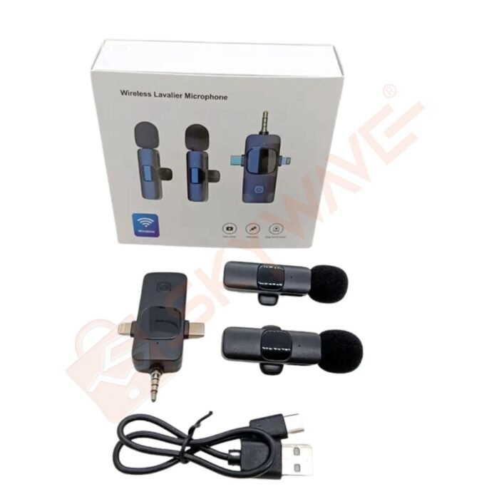 3-in-1 Wireless Lavalier Microphone - K15