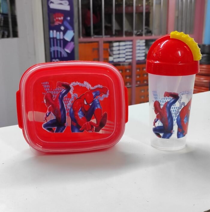 Combo cartoon themed 2-in-1 Lunch Box