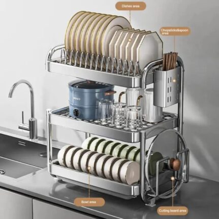 3-Tier Kitchen Dish Rack