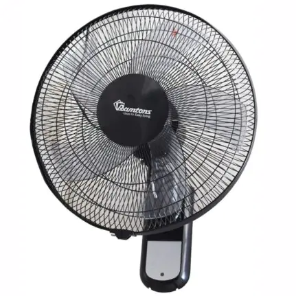BLACK WALL FAN WITH REMOTE - RM676