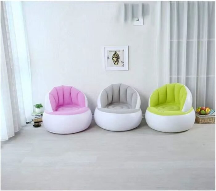 Comfortable Chair Pouf with Backrest