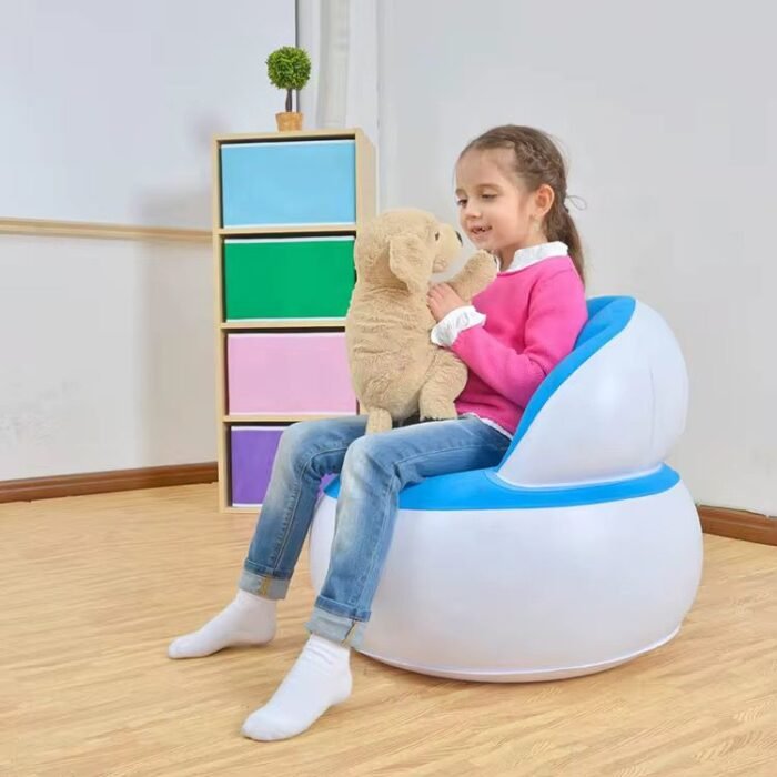 Comfortable Chair Pouf with Backrest