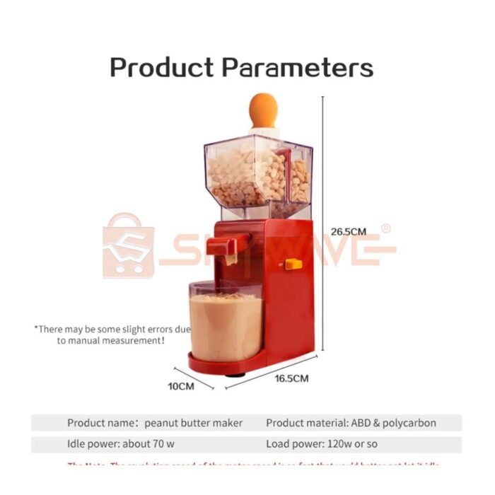 Household Peanut Butter Maker