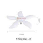 Mango shape fan blade bulb led
