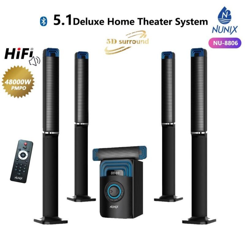 Nunix 5.1ch Deluxe home theater system NU-88806