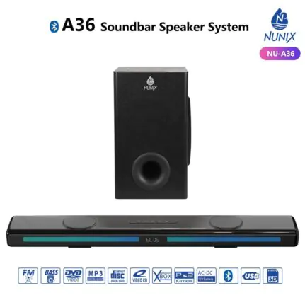 Nunix sound bar speaker system NU-A36