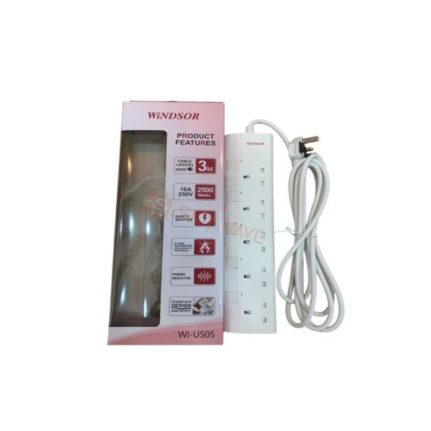 Windsor 5 way 3m extension socket