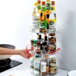 3 layer 360 Rotation Cabinet Turntable Organizer