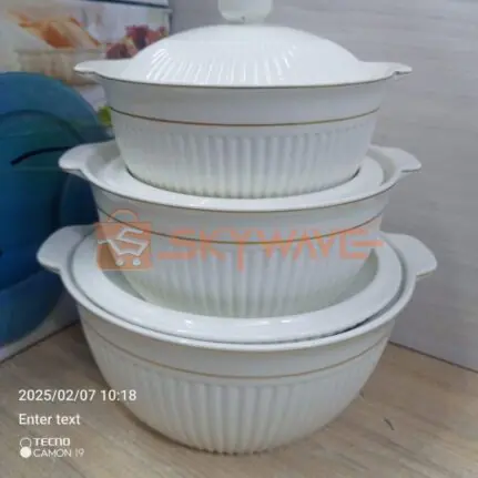 3PCS Ceramic Serving Bowls