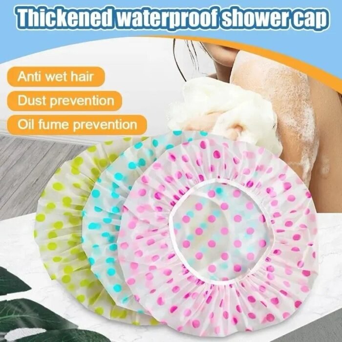 3Pcs Women Shower Cap