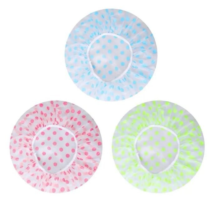 3Pcs Women Shower Cap