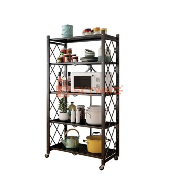 5-Layer Foldable Kitchen Rack