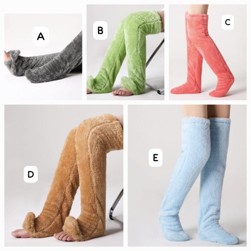 Above the knee winter socks