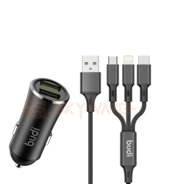 Budi 3-in-1 car chargers