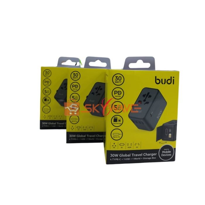 Budi AC355B30 30W Global Travel Charger