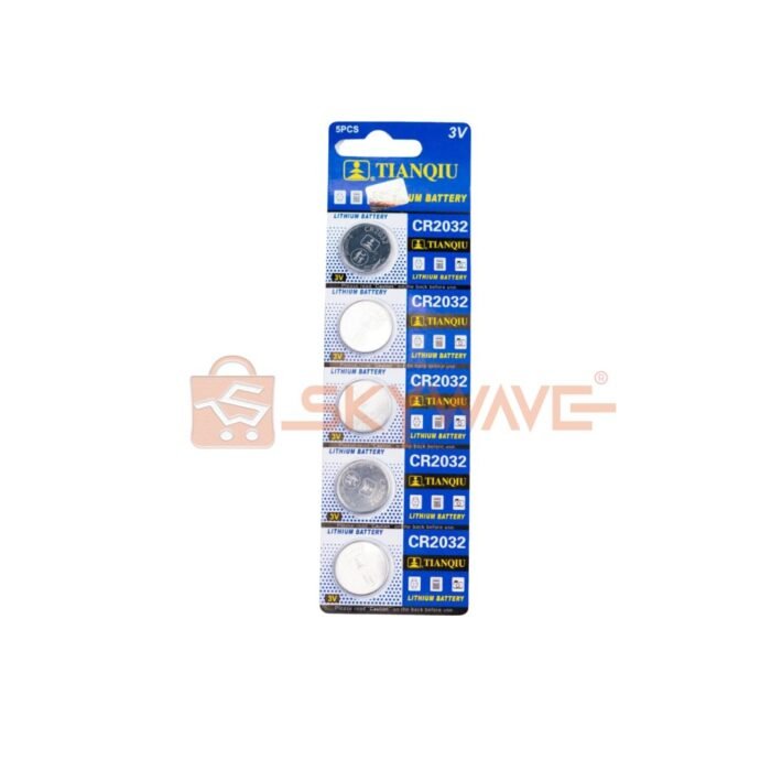 CR2032 button cell batteries 5pcs pack