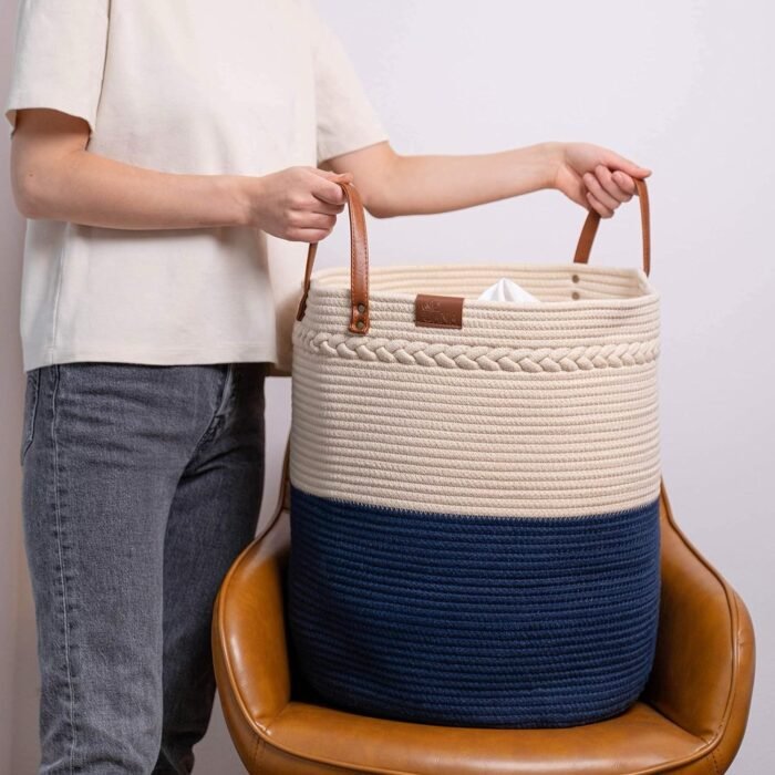 Cotton Rope Laundry Basket – 38cm