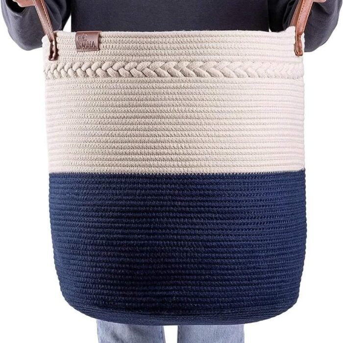 Cotton Rope Laundry Basket – 38cm