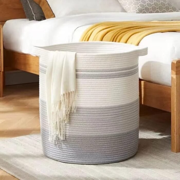 Cotton Rope Laundry Basket – 45cm