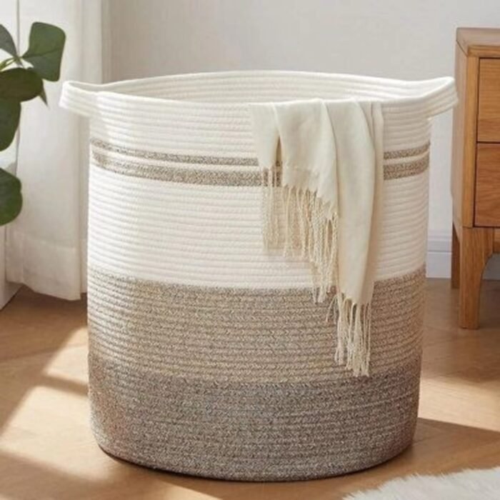 Cotton Rope Laundry Basket – 45cm