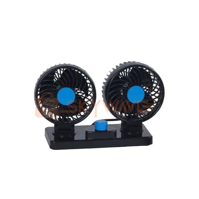 Double Head Vehicle Fan 12V