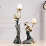 Figurines Statues Beautiful Candle Holder