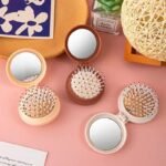 Folding Comb Mirror Mini Pocket Haircomb