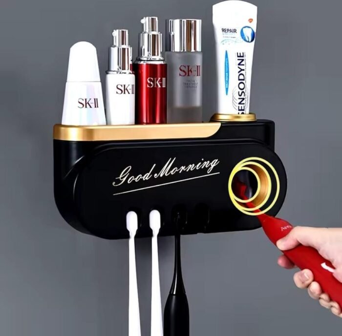 High quality toothbrush holder toothpaste dispenser