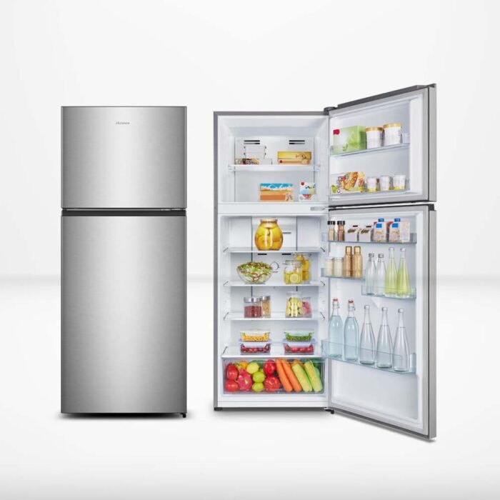 Hisense Fridge 424L Double Door Silver