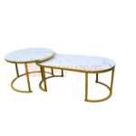 MDF Twin Nesting Table – White