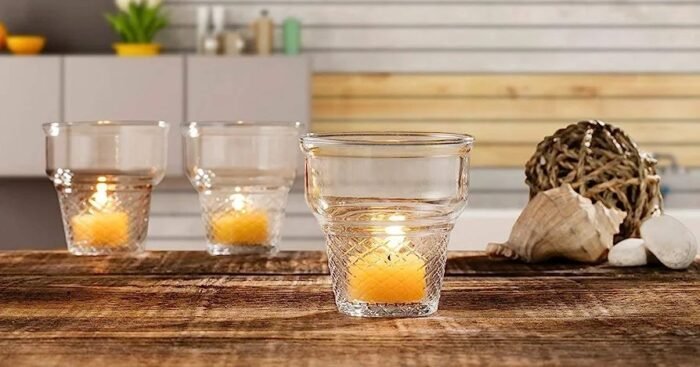 Pasabahce Minicornet Ice Cream Cup Glass Set