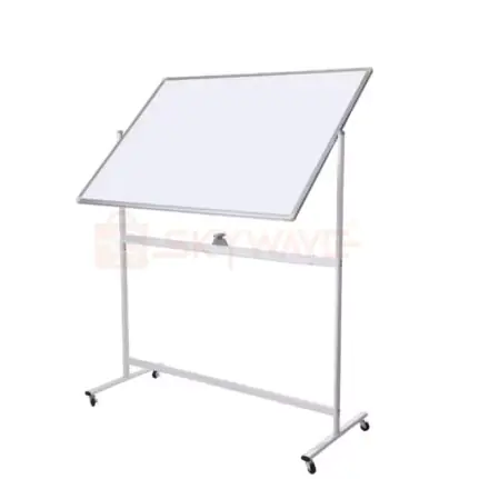 Portable rotating double-sided whiteboard 6 feet by 4 feet