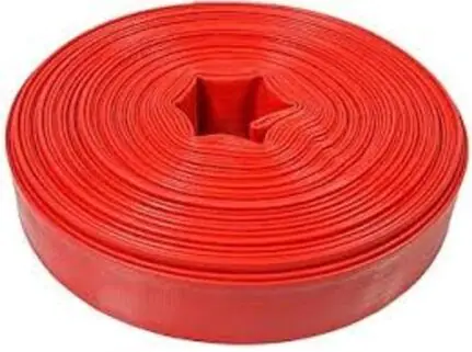 4'' x 100M Flat Hose Red Delivery Pipe