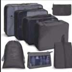 8pcs Luggage Travel Organizers For Suitcase With Toiletry Case