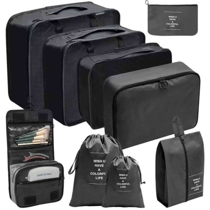 9pcs Luggage Travel Organizers For Suitcase