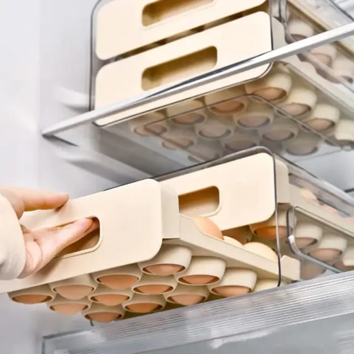 Acrylic Double Layered Egg Storage Box/Egg Tray