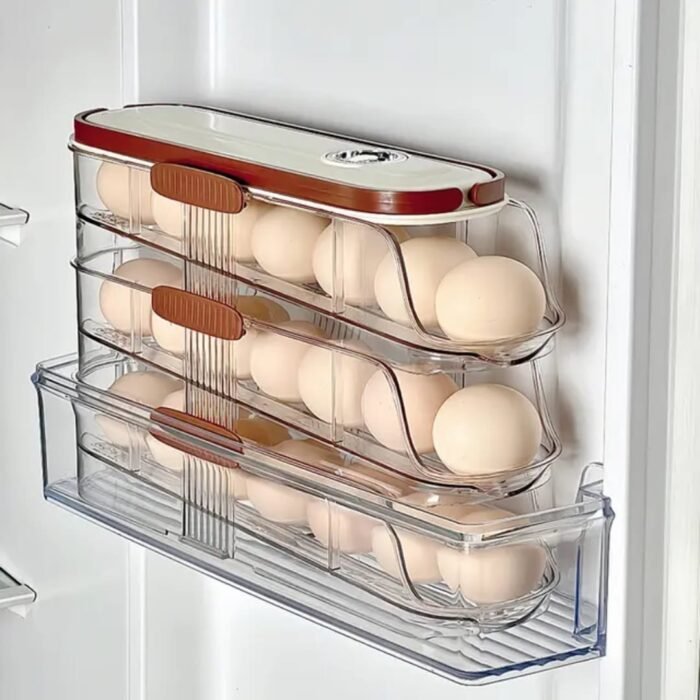 Acrylic Stackable Single row 3 layers Egg Tray