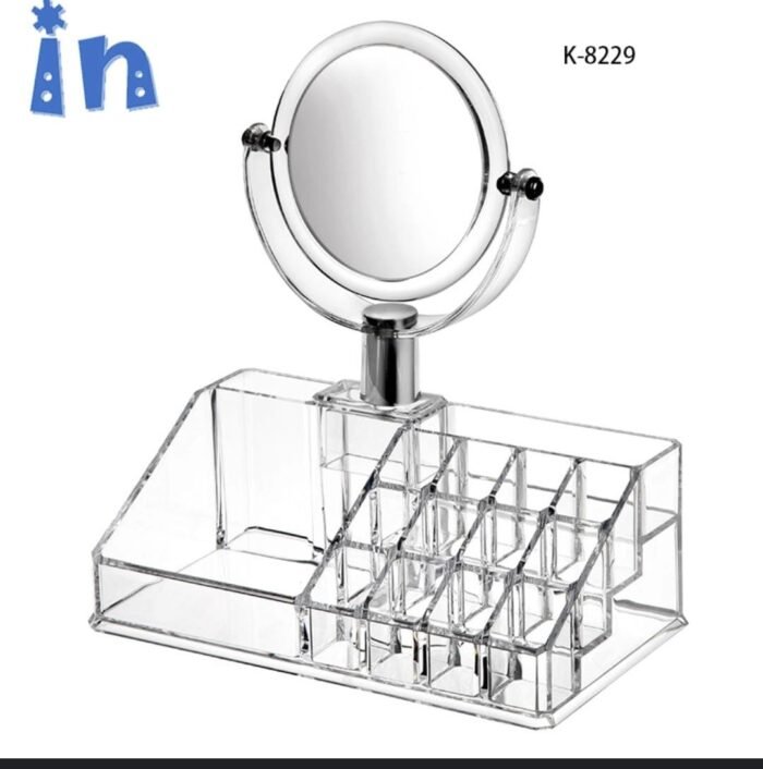 Acrylic cosmetic organiser