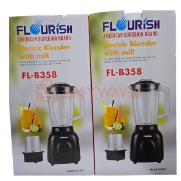 Flourish Electric Blender with Mill FL-B358