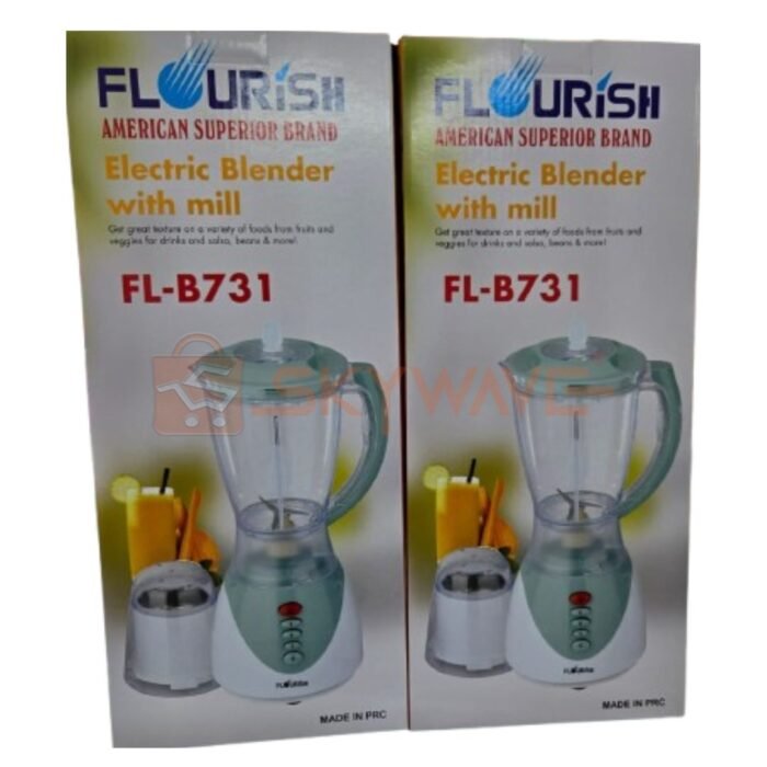 Flourish Electric Blender with Mill FL-B731