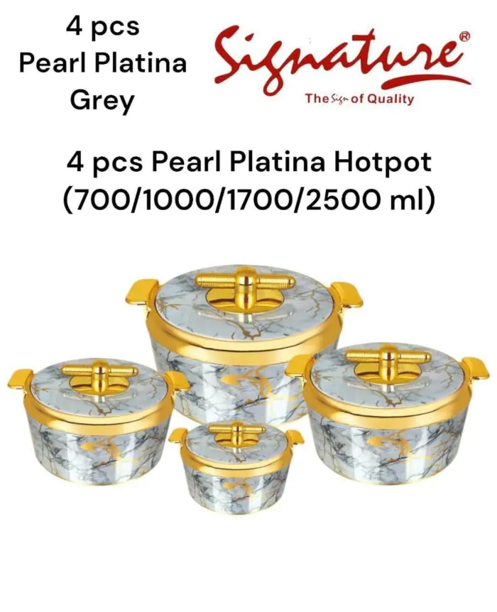 4 pcs Pearl Platina Hotpots