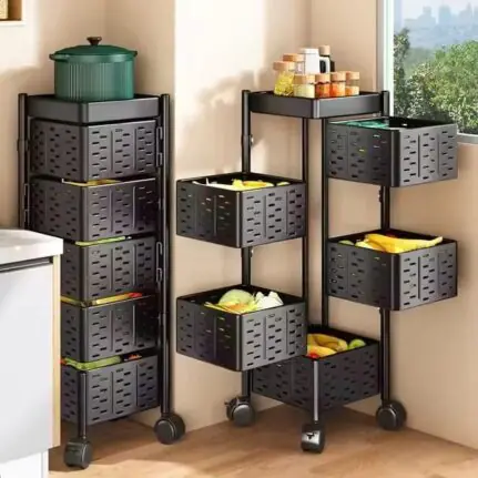 Heavy-duty 5-tier Square Multi-layer Basket