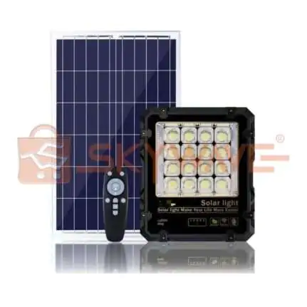 Premier solar flood light with remote